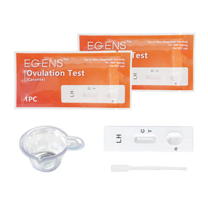 6 pcs one step ovulation test kit cassette with free urine cup